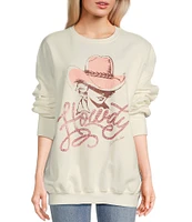The Laundry Room Howdy Queen Crewneck Relaxed Sweatshirt