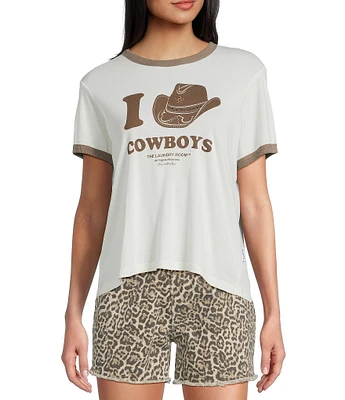 The Laundry Room Knit I Heart Cowboys T-Shirt