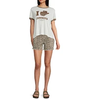 The Laundry Room Knit I Heart Cowboys T-Shirt