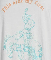 The Laundry Room Short Sleeve Ain't My First Rodeo Graphic Oversized T-Shirt