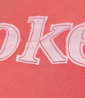 The Laundry Room Short Sleeve Patch Coke Crop Top
