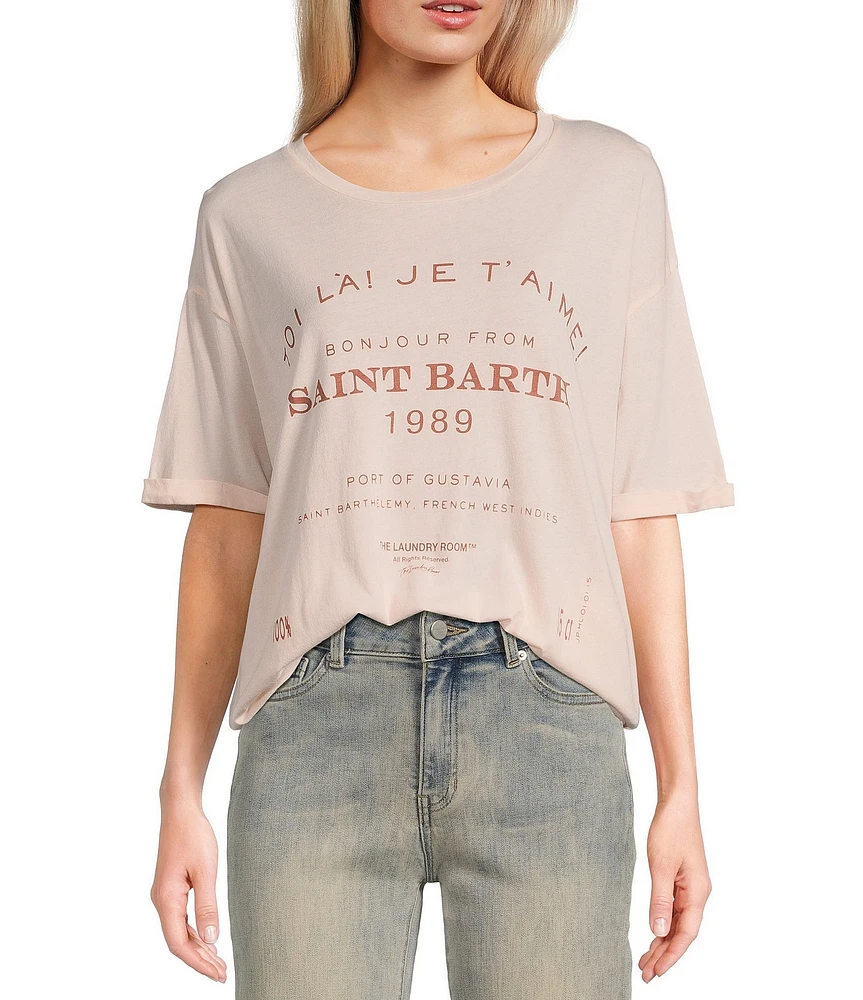 The Laundry Room Short Sleeve Saint Barth 89 Oversized T-Shirt
