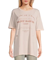 The Laundry Room Short Sleeve Saint Barth 89 Oversized T-Shirt