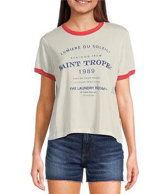 The Laundry Room Short Sleeve Saint Tropez Raglan Baby Tee