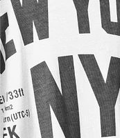 The Laundry Room Short Sleeve Welcome to New York Oversized T-Shirt