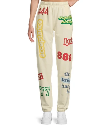 The Mayfair Group Affirmations Coordinating Fleece Sweatpants