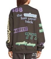The Mayfair Group Crew Affirmations Coordinating Crewneck