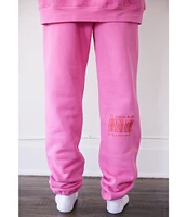 The Mayfair Group It Cost ZERO Dollars to be a Nice Person Coordinating Fleece Joggers