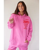The Mayfair Group It Costs ZERO Dollars to Be a Nice Person Coordinating Graphic Fleece Hoodie