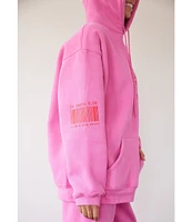 The Mayfair Group It Costs ZERO Dollars to Be a Nice Person Coordinating Graphic Fleece Hoodie