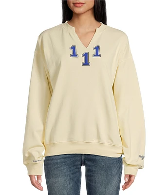 The Mayfair Group Mayfair Athletic Dept Coordinating Notch Neck Sweatshirt