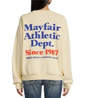 The Mayfair Group Mayfair Athletic Dept Coordinating Notch Neck Sweatshirt