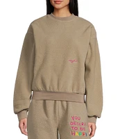 The Mayfair Group You Deserve to Be Happy Coordinating Crewneck Sweater