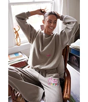 The Mayfair Group You Deserve to Be Happy Coordinating Crewneck Sweater