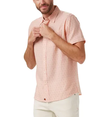 The Normal Brand Freshwater Dobby Short Sleeve Woven Shirt