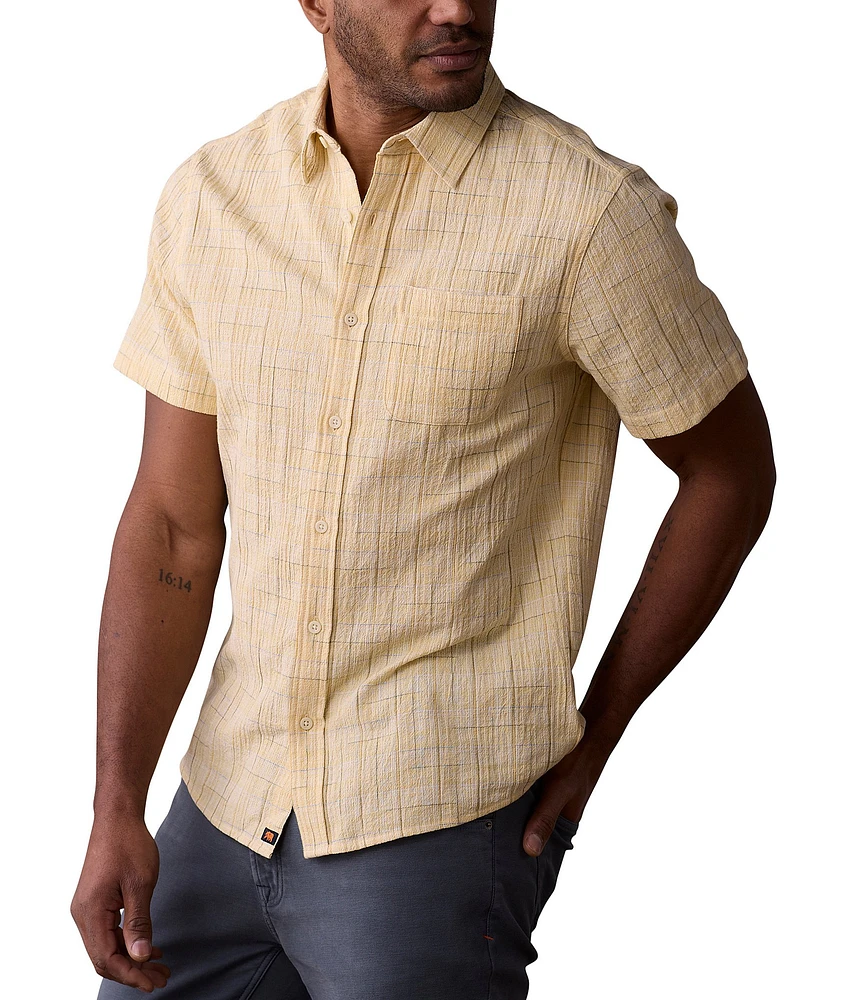 The Normal Brand Freshwater Pattern Short Sleeve Woven Shirt