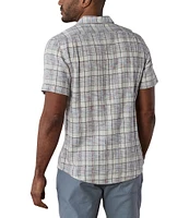 The Normal Brand Freshwater Short Sleeve Plaid Woven Shirt