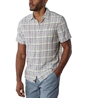 The Normal Brand Freshwater Short Sleeve Plaid Woven Shirt