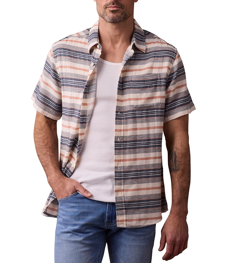 The Normal Brand Freshwater Short Sleeve Woven Shirt