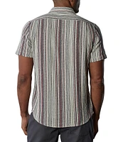 The Normal Brand Freshwater Stripe Short Sleeve Woven Shirt