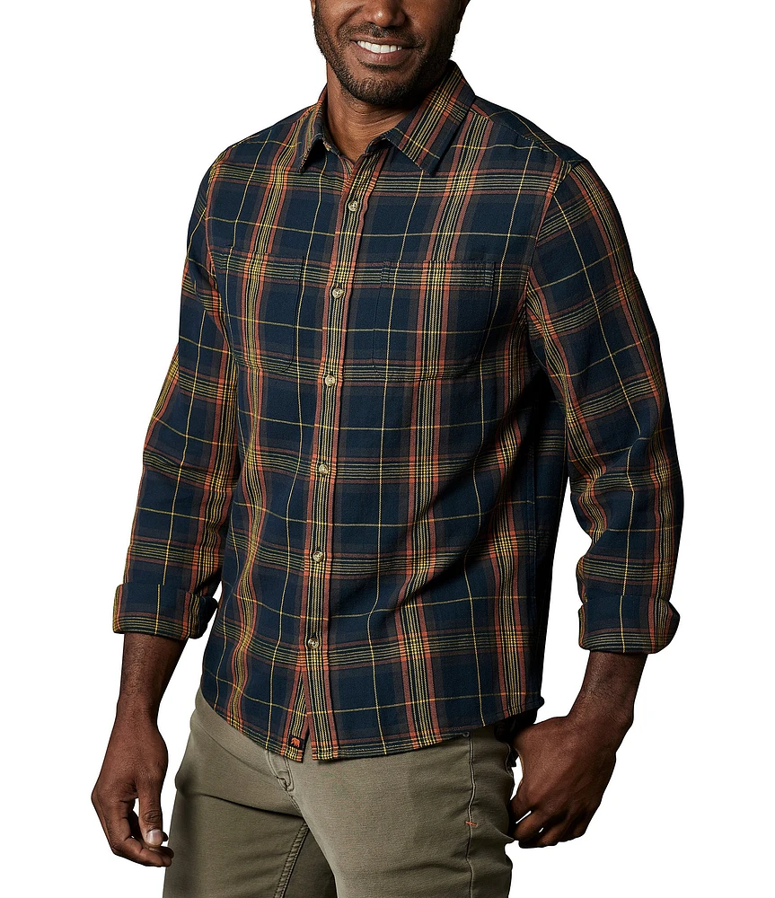 The Normal Brand Jackson Large Plaid Long Sleeve Woven Shirt