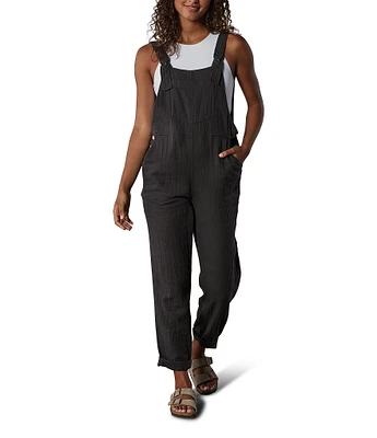 The Normal Brand Kalo Solid Puckered Gauze V-Back Overalls