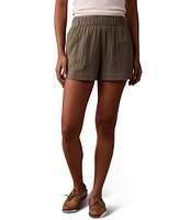 The Normal Brand Kalo Weekend Double Gauze Elastic Waist Pull-On Shorts