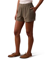 The Normal Brand Kalo Weekend Double Gauze Elastic Waist Pull-On Shorts