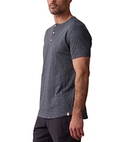 The Normal Brand Legacy Short Sleeve Henley T-Shirt