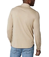 The Normal Brand Lennox Jersey Long Sleeve Woven Shirt