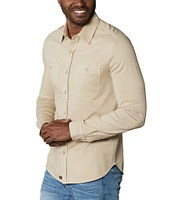 The Normal Brand Lennox Jersey Long Sleeve Woven Shirt