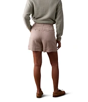 The Normal Brand Leukos Linen Blend High Waist Tailored Shorts
