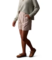 The Normal Brand Leukos Linen Blend High Waist Tailored Shorts