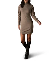 The Normal Brand Puremeso Mock Neck Long Sleeve Knit Dress