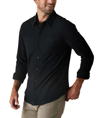 The Normal Brand Sequoia Jacquard Long Sleeve Woven Shirt