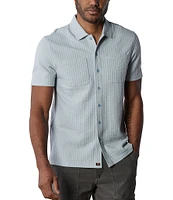 The Normal Brand Short Sleeve Knit Getaway Button Up Shirt