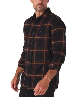 The Normal Brand Stephen Plaid Long Sleeve Woven Shirt