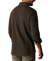 The Normal Brand Textured Knit Long Sleeve Woven Shirt