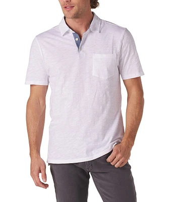 The Normal Brand Vintage Slub Short-Sleeve Polo Shirt