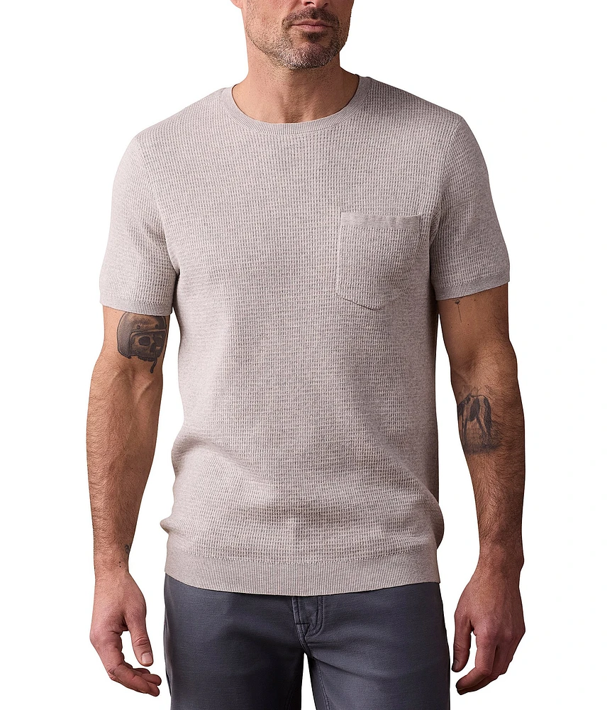 The Normal Brand Waffle Knit Sweater Short Sleeve T-Shirt