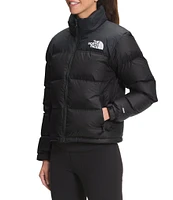 The North Face 1996 Retro Nuptse Stand Collar Removable Hood Long Sleeve Down Puffer Jacket