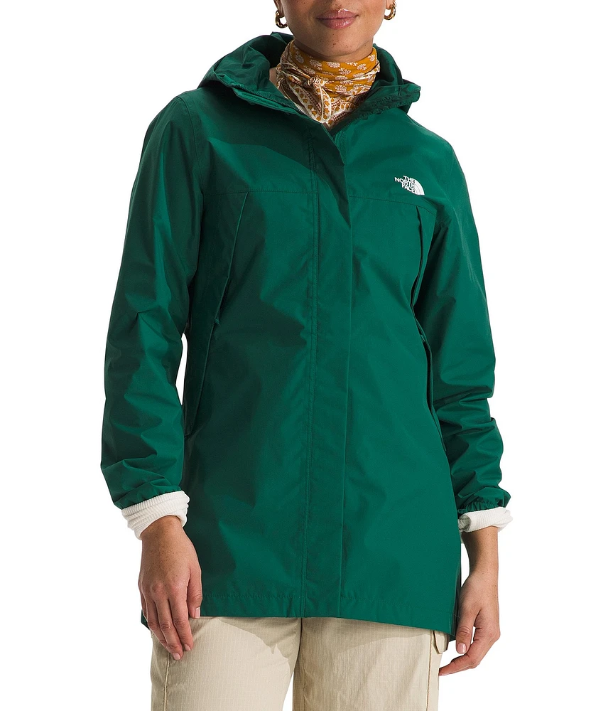 The North Face Antora Hooded Long Sleeve Waterproof Parka Jacket