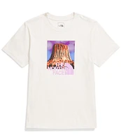 The North Face Big Girls 7-16 Crewneck Short Sleeve Landscape Graphic T-Shirt