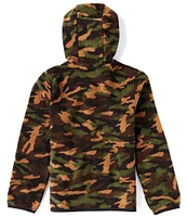 The North Face Big Kids 6-18 Long Sleeve Camo Print Glacier Full-Zip Hooded Jacket