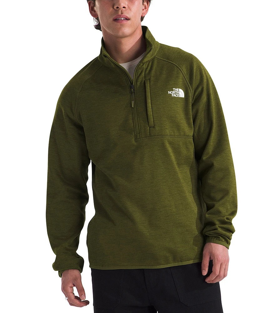 The North Face Canyonlands Long Sleeve Half-Zip Heathered Fleece Pullover