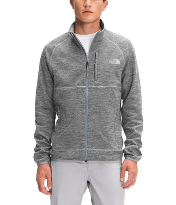 The North Face Canyonlands Raglan-Sleeve Full-Zip Heathered Fleece Jacket