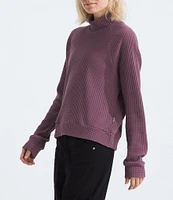 The North Face Chabot Thermal Knit Mock Neck Raglan Sleeve Pullover