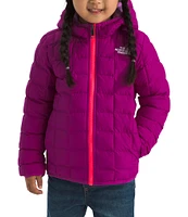 The North Face Little Girls 2T-7 Long Sleeve Reversible ThermoBall Hooded Jacket