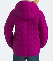 The North Face Little Girls 2T-7 Long Sleeve Reversible ThermoBall Hooded Jacket