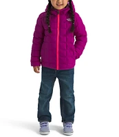 The North Face Little Girls 2T-7 Long Sleeve Reversible ThermoBall Hooded Jacket